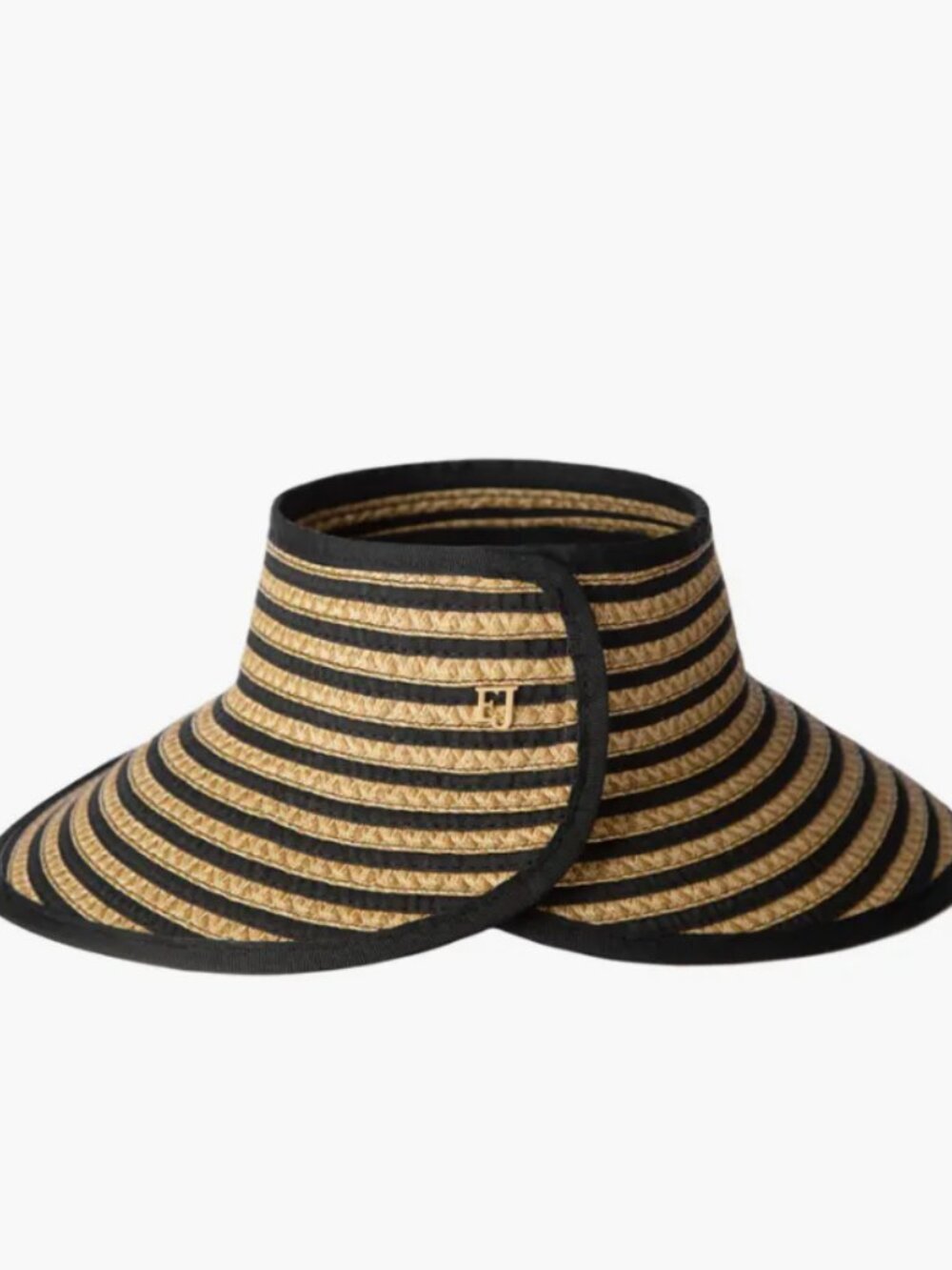 NWT Eric Javits Women’s Brooke Visor Straw Hat Packable